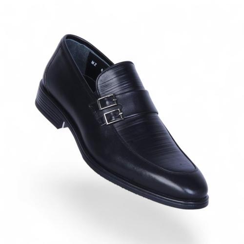 631 Siyah Antik Kauçuk %Deri Erkek Klasik Ayakkabı