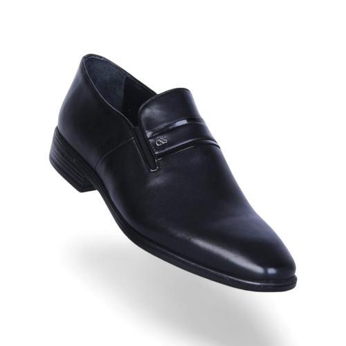 447 Siyah Antik Kauçuk %Deri Erkek Klasik Ayakkabı