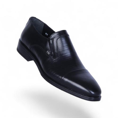 525 Siyah Antik Kauçuk %Deri Erkek Klasik Ayakkabı