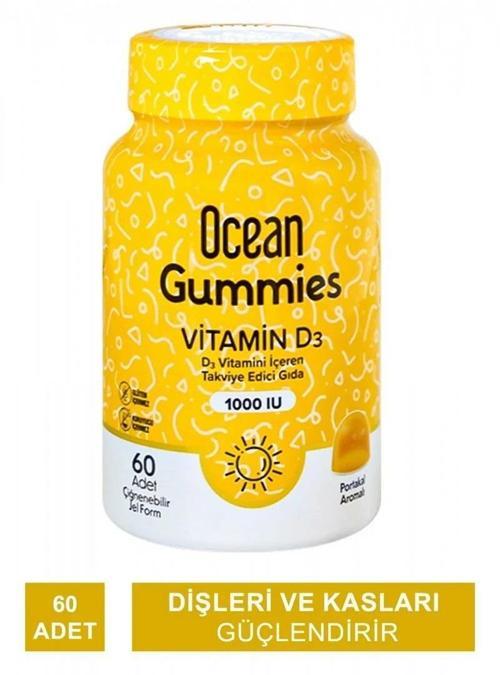 Ocean Gummies Vitamin D3 60 Çiğneme Form