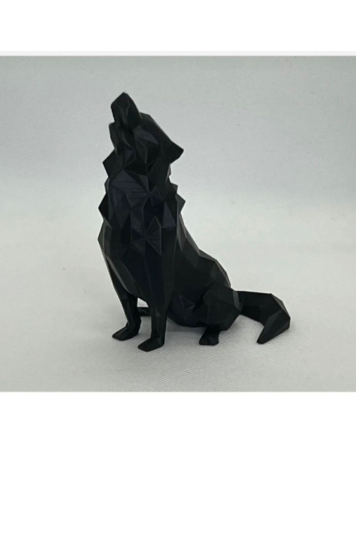 Masaüstü Biblo Bozkurt Uluyan Kurt 12 Cm