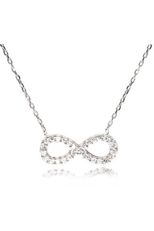 Gümüş Bayan Sonsuzluk Kolye