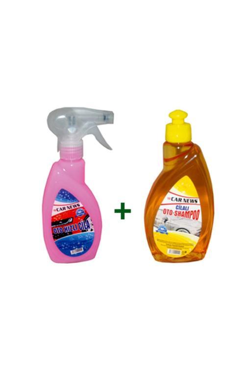 Cilalı Oto Şampuanı Ve Hızlı Cila Set