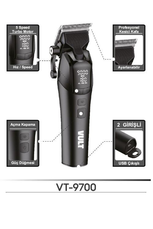 VT-9700 profesyonel saç-sakal tıraş makinesi
