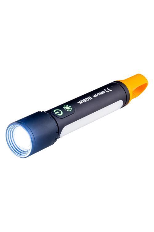 El Feneri - Fonksiyonlu - Zoomlu - Şarjlı 10 W - Metal Gövde