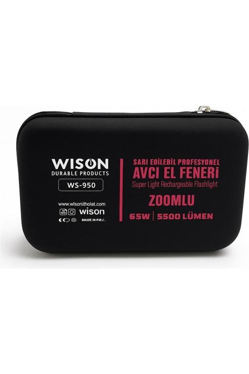 WS-950 5500 lümen 55 Wat Şarj Edilebilir Profesyonel Zoomlu Avcı El Feneri