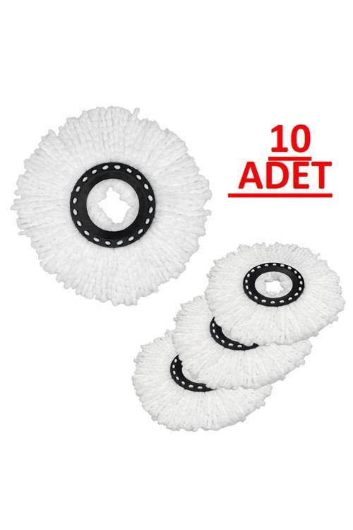 Döner Başlıklı Mop Yedeği & Yedek Mop Başlığı 10 Adet