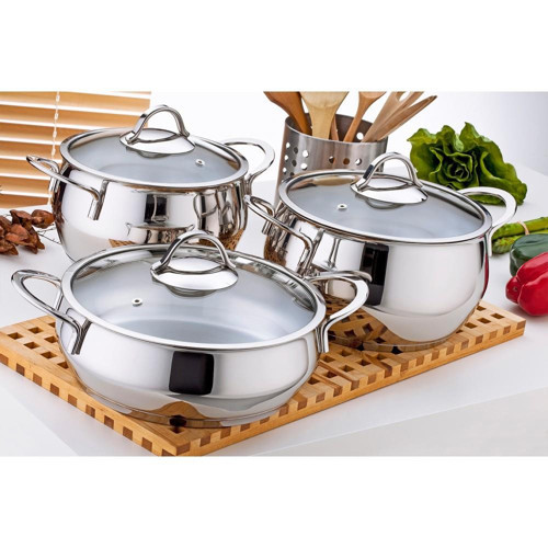 Çelik Gizem Güveç Tencere Set 3 lü 18/20/22cm