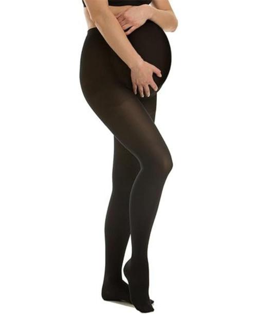 Siyah 40 Denye Omak Mat Konforlu Hamile Külotlu Çorap