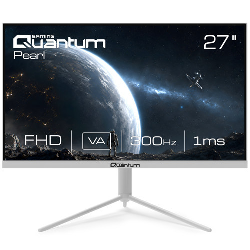 Pearl MG27W-A FHD VA 300Hz 2xHDMI+2xDP Dahili Hoparlör 27" Flat Beyaz Yükseklik ayarlı Gaming Monitör QNMNT10F080958