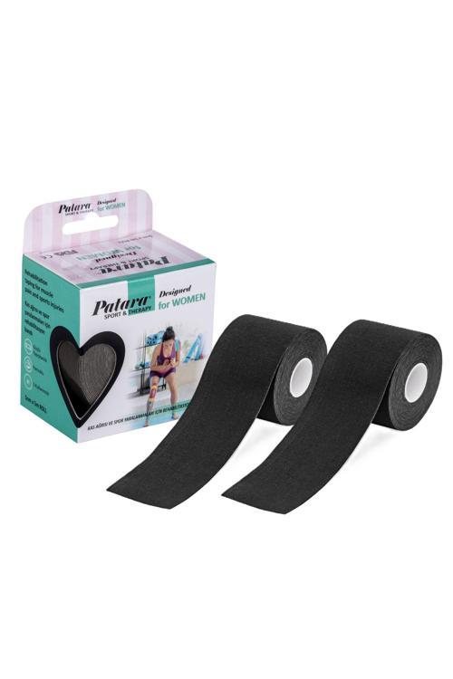 Sport Tape | Kinezyo Ağrı Bandı | Siyah Renk | 5cm x 5m | 2 Kutu