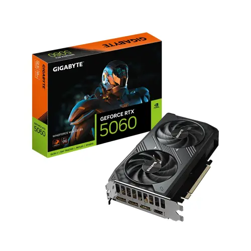 GeForce RTX5060 WINDFORCE MAX OC GV-N5060WF2MAX OC-8GD GDDR7 8GB 128Bit Gaming (Oyuncu) Ekran Kartı