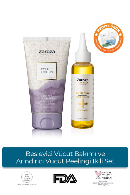 Besleyici Vücut Bakımı ve Arındırıcı Vücut Peelingi İkili Set