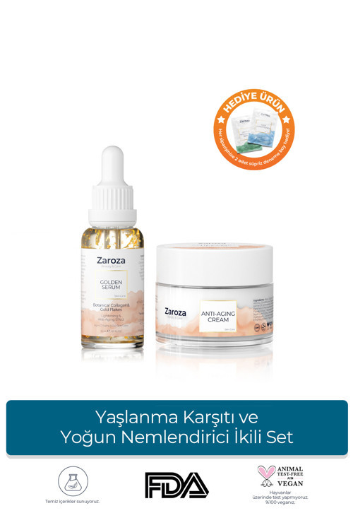 Yaşlanma Karşıtı ve Yoğun Nemlendirici İkili Set