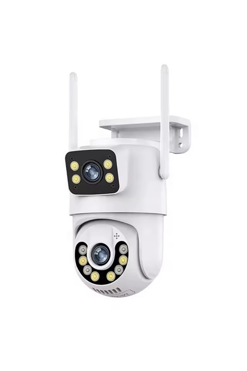 Çift Kameralı Gece Görüşlü Full HD Kablosuz wifi ip Akıllı güvenlik kamerası