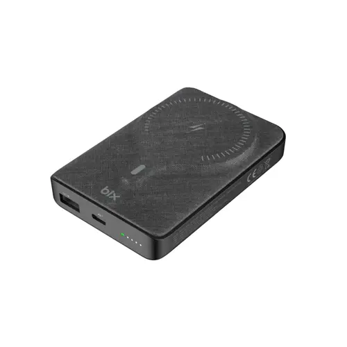 PB105 10000mAh PD20W Type-C USB-A SCP 22.5W ve 15W Kablosuz Hızlı Şarj Destekli Powerbank Siyah