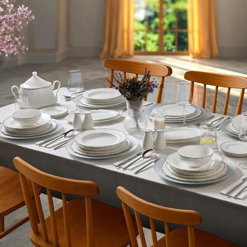 Lace Platin 85 Parça 12 Kişilik Yemek Takımı