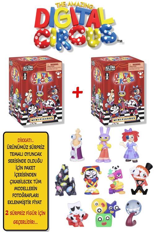 2 ADET Amazing Digital Circus All Star Mini Figür 5 CM 2 Kutu içinde 2 Adet Sürpriz Karakter Geliyor