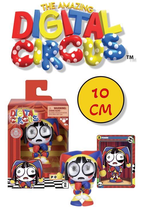 Amazing Digital Circus Pomni Vinyl Figür + Koleksiyon Kartı Titreşimli Jittery Eyes Özellikli -10 CM