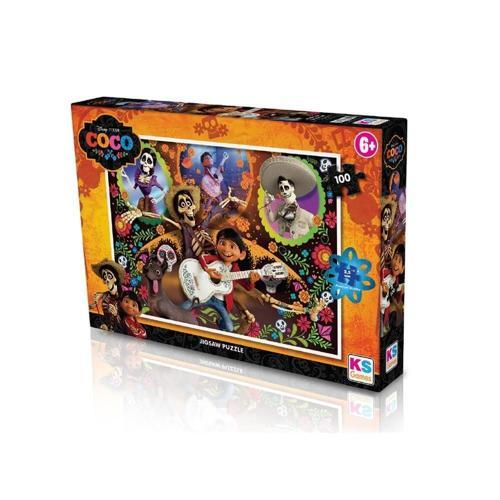 Ks Coco Puzzle 100 Parça CO 714 Kız Erkek Çocuk Oyuncak Eğitici Oyuncaklar