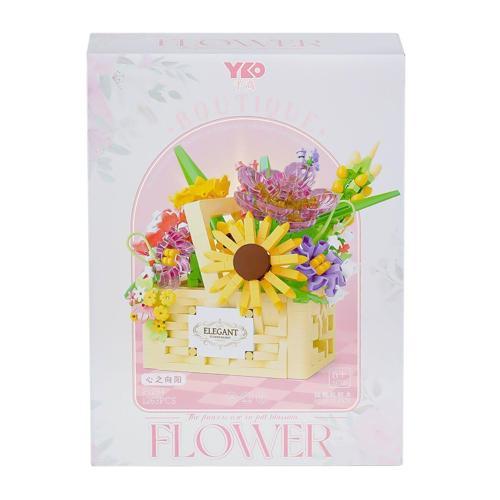 P1294 Panlos Çiçek Buketi 1263 Parça Blok Seti -Vagon life Kız Erkek Çocuk Oyuncak Eğitici Oyuncakla