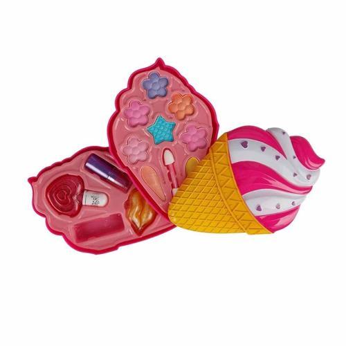 Dondurma Şekilli 2 Katlı Makyaj Güzellik Seti Kız Erkek Çocuk Oyuncak Eğitici Oyuncaklar