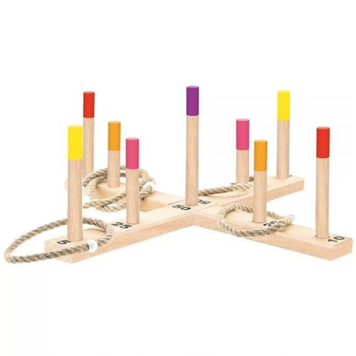 Playwood Kutuda Ahşap Halka Atma Oyunu Kız Erkek Çocuk Oyuncak Eğitici Oyuncaklar