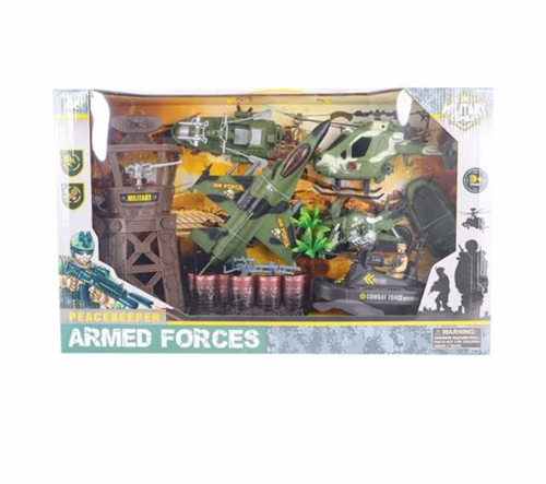 Gözcü Kuleli Barış Gücü Büyük Askeri Set Kız Erkek Çocuk Oyuncak Eğitici Oyuncaklar