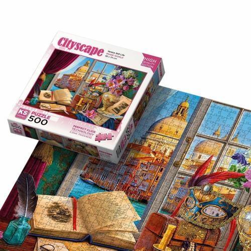 20054 Venice Still Life 500 Parça Puzzle Kız Erkek Çocuk Oyuncak Eğitici Oyuncaklar
