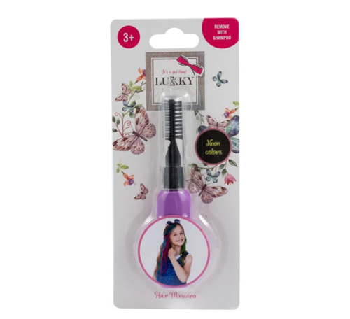 Lukky Saç Maskarası Neon Mor Kız Erkek Çocuk Oyuncak Eğitici Oyuncaklar