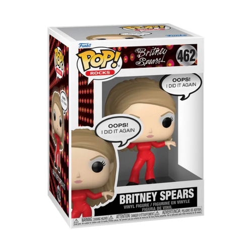 Funko POP Rocks Sayings: Britney Spears - Oops, I Did it Again Kız Erkek Çocuk Oyuncak Eğitici Oyunc