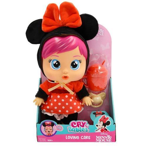 CYB69000 Cry Babies Love and Care Minnie Kostümlü Bebek Kız Erkek Çocuk Oyuncak Eğitici Oyuncaklar