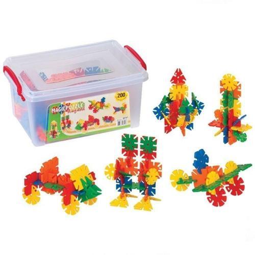 Dede Magic Puzzle Küçük Boy 200 Parça Kız Erkek Çocuk Oyuncak Eğitici Oyuncaklar