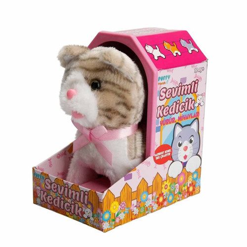 Sunman Jamina Sevimli Peluş Kedicik - S00047240 Kız Erkek Çocuk Oyuncak Eğitici Oyuncaklar