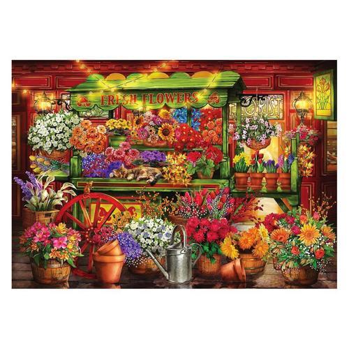 KS Market Stall 3000 Parça Puzzle Kız Erkek Çocuk Oyuncak Eğitici Oyuncaklar