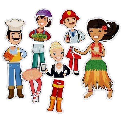 Magnetic Dress Up Kız Erkek Çocuk Oyuncak Eğitici Oyuncaklar