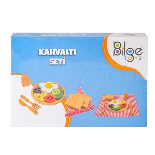BLG-114 Ahşap Kahvaltı Seti Kız Erkek Çocuk Oyuncak Eğitici Oyuncaklar