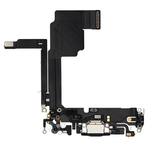 APPLE İPHONE 15 PRO ŞARJ SOKETİ FİLMİ FLEX (SİYAH)