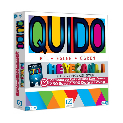 078 CAOYN-5046 Quido Board Game -CA Games Kız Erkek Çocuk Oyuncak Eğitici Oyuncaklar