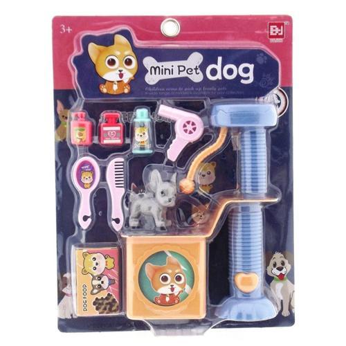 Evcil Hayvan Bakım ve Oyun Seti Köpekli Kız Erkek Çocuk Oyuncak Eğitici Oyuncaklar