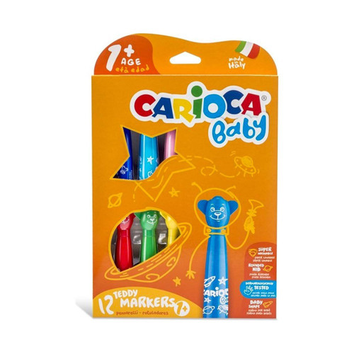 Carioca Baby Keçeli Boya Kalemi 12'li Kız Erkek Çocuk Oyuncak Eğitici Oyuncaklar