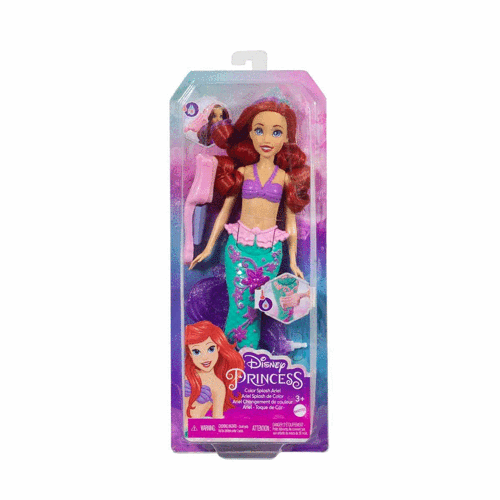 HLW00 Disney Prenses Muhteşem Renk Değiştiren Saçlı Deniz Kızı Ariel Kız Erkek Çocuk Oyuncak Eğitici