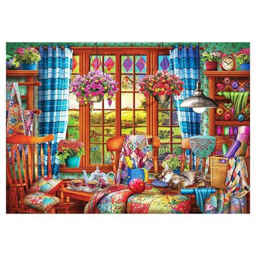 KS Stitching Room 1000 Parça Puzzle Kız Erkek Çocuk Oyuncak Eğitici Oyuncaklar