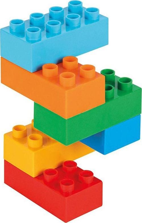 Oyuncak Makro 6 Renkli Tuğla Bloklar 12 Parça Lego PSO-03 555