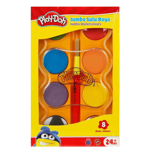 Play-Doh Jumbo Sulu Boya 8 Renk Kız Erkek Çocuk Oyuncak Eğitici Oyuncaklar