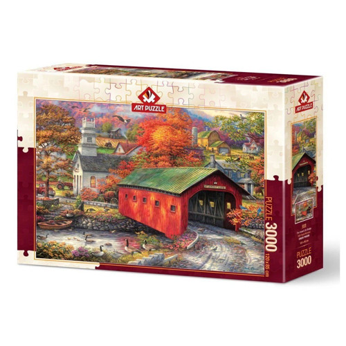 5528 Tatlı Hayat Köprüsü 3000 Parça Puzzle Kız Erkek Çocuk Oyuncak Eğitici Oyuncaklar