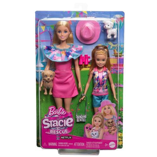 HRM09 Barbie ve Stacie Kız Kardeşler İkili Set - Barbie & Stacie To The Rescue Kız Erkek Çocuk Oyunc