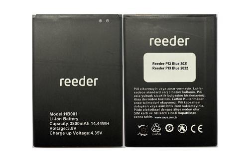 Reeder P13 Blue 2021 Batarya Pil Hb001