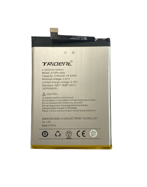 TRİDENT A75 PR0 MAX PİL BATARYA 5150 mAh