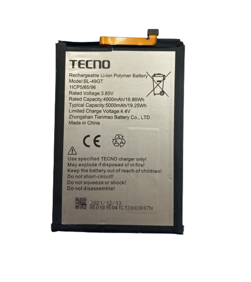 TECNO CAMON 17 CG6-CG7 PİL BATARYA 5000 mAh